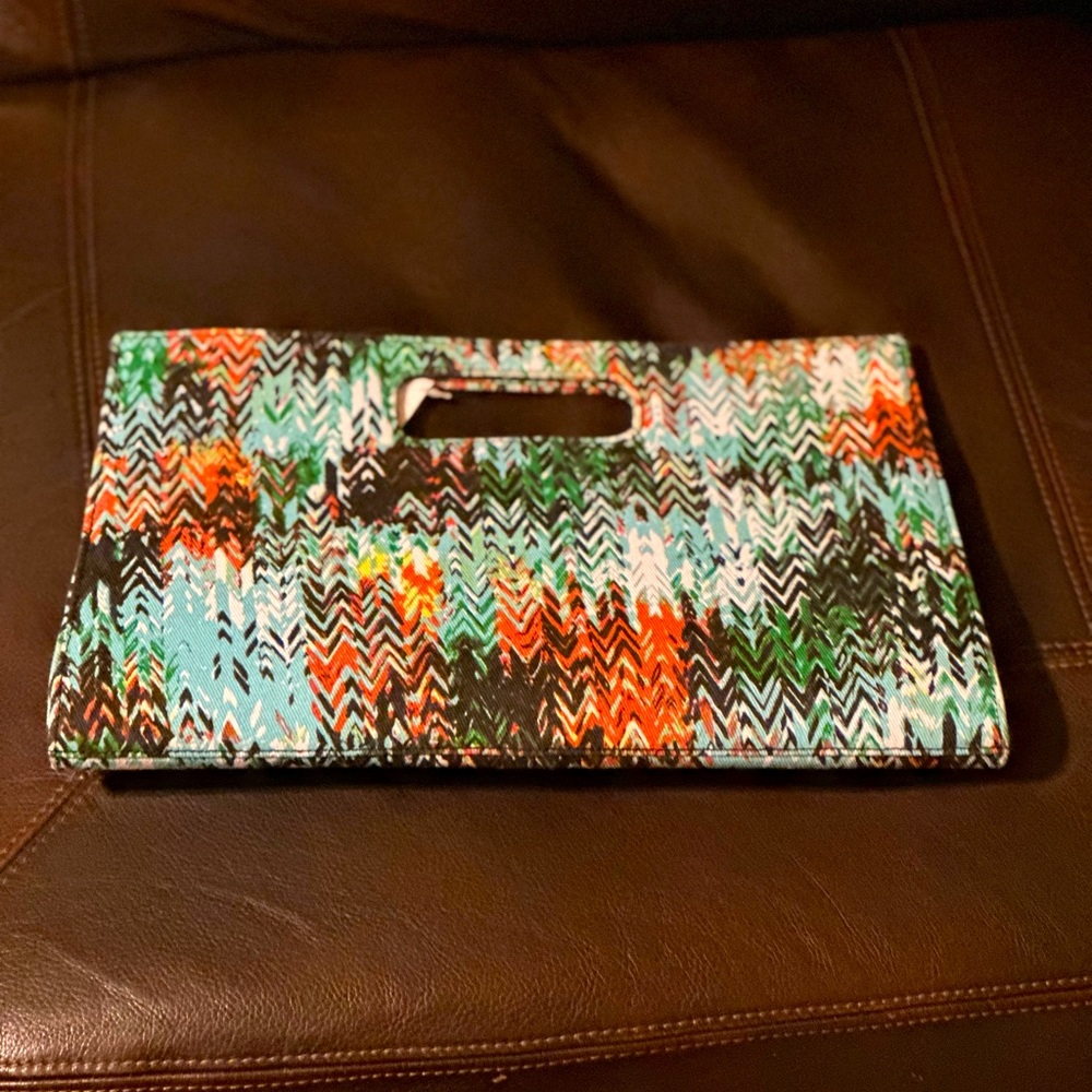 Multicolored Clutch Handbag